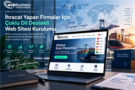 İhracat Yapan Firmalar İçin Çoklu Dil Destekli Web Sitesi Kurulumu